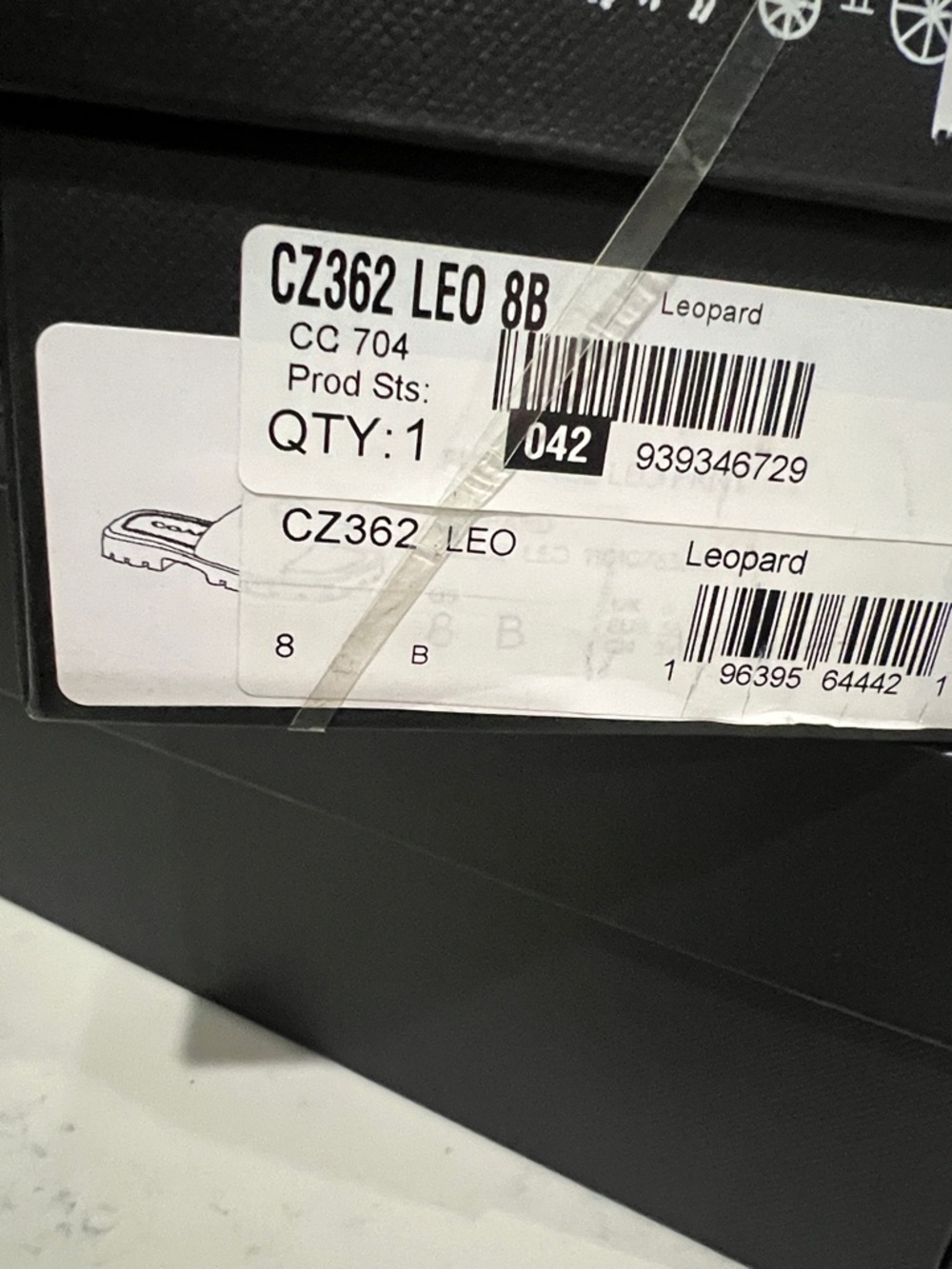 Coach Leopard Print Slide Sandals in Tan and Black - Picture 5 of 5
